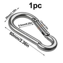 16/5/3/2/1 piezas Mosquetones pequeños, 32 piezas Mosquetones de 4 cm de diámetro de alta resistencia, Clips de resorte de hierro chapado en zinc aptos para camping y senderismo, Anillos de metal aptos para llaveros - Multicolor - Ver 12