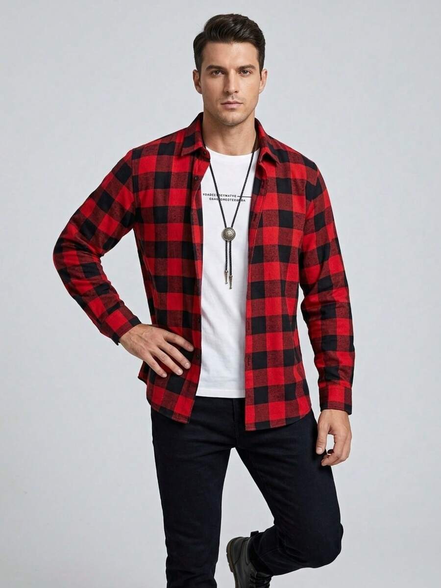 Men Shirts - Rojo - Ver 1