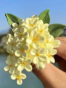 1pc DIY Osmanthus Flower Shaped Silicone Candle Mold - A-White - View 8