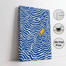 1幅复古冲浪板帆布墙画 - 蓝色海浪海滩海报，无框横幅墙饰，适用于客厅和卧室，独特创意美学装饰，冲浪板装饰，海报，墙画 - G - 查看 16