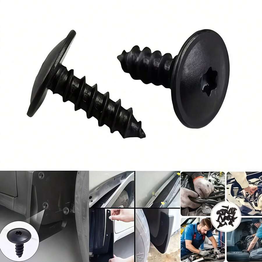 5/10/30/60件套汽车挡泥板维修螺丝套装,高强度耐用,适用于多种车型挡泥板的安装和固定,易于安装且不易松动,汽车维修必备配件。 - 汽車維修螺絲 - 查看 1
