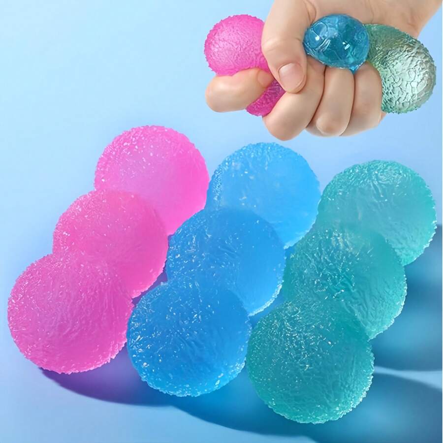 Bóng bóp mềm: Đồ chơi giảm căng thẳng bằng vải nhung nhiều màu sắc, bóng giảm lo âu, món quà lý tưởng cho Ngày của Mẹ dành cho người lớn và người sưu tầm. - Nhiều màu - Xem 1