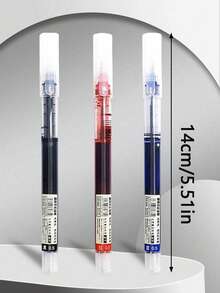 Bộ 10 bút mực lỏng, bút ký nhanh khô, mực đen/xanh dương/đỏ 0.5mm, thích hợp cho trường học/văn phòng, mùa tựu trường. - Nhiều màu - Xem 9