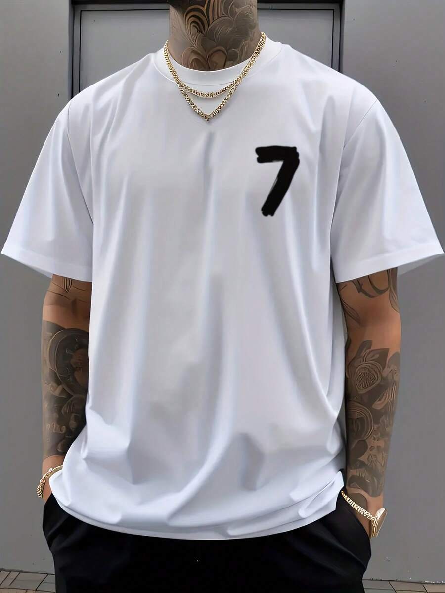 Camiseta elegante para hombreTee - Blanco - Ver 1
