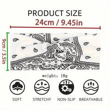 1pc Women's Bohemian Floral Print Criss-Cross Headband, Elastic & Comfortable, Suitable For Casual, Sportswear, Practical & Fashionable Hair Accessory For Women, Applicable For Beach, Bride And Other Occasions - Headband - View 3