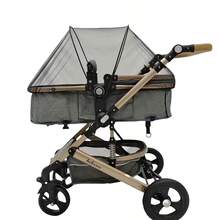 Red de mosquitos de doble polo negra, red de mosquitos para cochecito de bebé, red de mosquitos de cobertura completa, protección contra insectos de verano, fácil instalación y portabilidad - Negro - Ver 5