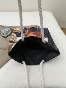 Large Capacity Handbag For Women, New Arrival Minimalist Commuter Shoulder Tote Bag - Multicolor - View 4