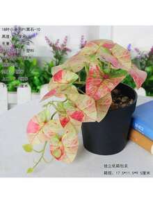 1 cây dây leo giả 18 lá, cao 16cm, trang trí chậu hoa giả thu nhỏ, cây cảnh bonsai xanh sống động như thật cho phòng khách. - màu xanh lá - Xem 4
