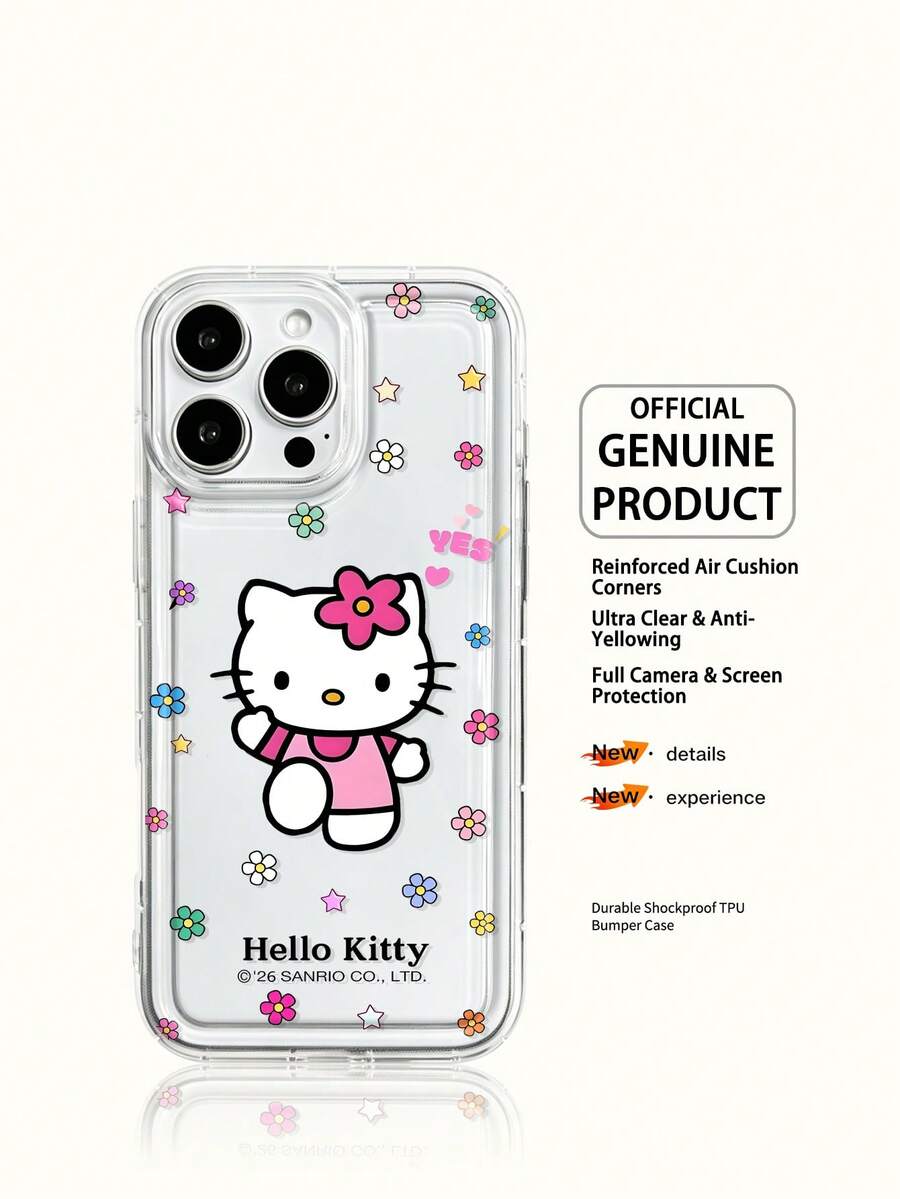 Ốp điện thoại Sanrio trong suốt, quà tặng ngày lễ, chống trượt, chống rơi, chống bám vân tay, dành cho iPhone 17, 17Air, 17pro, 17promax, 11, 12, 13, 14, 15, 16pro, 16promax, 14Plus, 15Plus, 16Plus, 16pro, 16promax, XR - Trong sáng - Xem 1