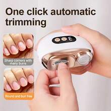 FollowBreak Máy mài móng tay điện sạc lại, dụng cụ làm móng chuyên nghiệp chất lượng salon nhỏ gọn tại nhà kèm kìm cắt móng và máy đánh bóng móng - Đèn LED, món quà lý tưởng cho Ngày Valentine, Ngày của Mẹ, sinh nhật. - Nhiều màu - Xem 7