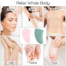 Natural Rose Quartz Heart-Shaped Massage Tool, Couples Face & Body Soothing Gua Sha Board - Ideal Gift For Valentine's Day, Mother's Day, 520, Thanksgiving, And New Year, Perfect For Gifting To Family And Friends! - Multicolor - View 11