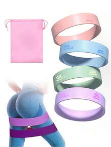 5pcs Resistance Bands Set, Ideal For Flexibility & Mobility Training, Suitable For Yoga, Pilates, Also For Resistance Training In Gymnastics, Dance, Gym Dumbbell Exercises - Multicolor - View 13