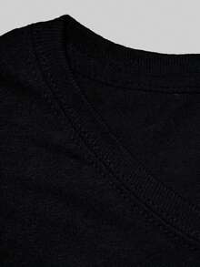 Camiseta de Comodidad Pura para Mujer, Estilo Ético Básico |   Estilo casual, ligeramente elástico, con patrón geométrico, cuello redondo, adecuado para primavera/verano. Camiseta de manga corta cómoda y versátil. - Blanco - Ver 10