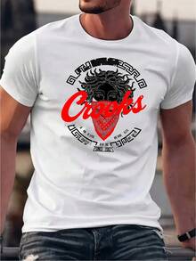 Camisa masculina de verão, confeccionada em tecido de malha levemente elástico, com estampa decorativa, modelagem regular, estilo casual, solta e confortável. - azul-marinho - Ver 8