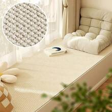 1pc Machine Washable Non-Slip Floor Mat, Soft Absorbent Stain-Resistant Kitchen Bathroom Hallway Laundry Room Carpet - Beige - View 8