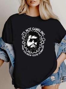 Women's 2026 Print T-Shirt, Men's Med-Anvil Red The Hangover Alan It's Not Gambling Movie Promo T-Shirt, Funny Graphic T-Shirt, Beach Party, Surfing, Picnic, Gift, Airport Outfit, Spring, Women's Summer Coordination Sets, Simple Summer Outfits, Summer Coordination Outfit, Ball Gowns, Autumn, Winter, All Seasons, Birthday Dress, Party Outfits, Rave Outfit, Women's Office Wear, Curvy, Casual Outfits For Women, Women's Gym Wear, Stylish Resort, Classic Unisex Graphic T-Shirt, Funny Graphic T-Shirt, Beach Party, Surfing, Picnic, Gift, Airport Outfit, Spring, Women's Summer Coordination Sets, Simple Summer Outfits, Summer Coordination Outfit, Ball Gowns, Autumn, Winter, All Seasons, Birthday Dress, Party Outfits, Rave Outfit, Women's Office Wear, Curvy ZZP7 - Black - View 6