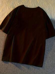 Camiseta de mujer para primavera y verano - Negro - Ver 2
