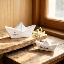 1pc DIY Clay Mold, 2 Sizes Heart & Sailboat Shaped Mold, Suitable For Making Resin, Gypsum, Candle, Aromatherapy, Home Decor, Silicone Mold - Two-string Heart-shaped Sailboat Mold - View 3