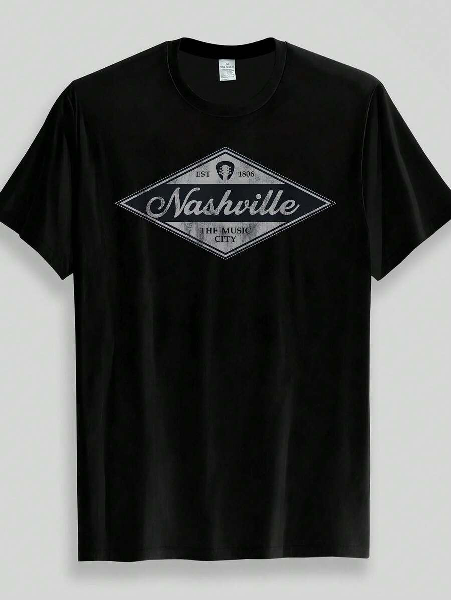 Camiseta unisex de manga corta, NashvilleMúsicaCiudadVintageDiamanteImprimirCamisetaRocaStyletopsdemujer, MichaelJacksonGráficoCamisetaDulceDiseño,VeranoInformalDesgaste, CalienteClimaWear,camisetasparamujer,camisetasparahombre,playerasdehombre,,y2k,spiderman,regalosparaEsonovio,RetroVintage,playerasdehombregimnasio, spiderman, FIFACampeonato Mundial2026Camiseta,,regalosparaEsonovio, - Negro - Ver 1