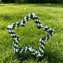 1Pc Star Shaped Dog Rope Chew Toy, Durable Five-Pointed Star Knot Toy For Aggressive Chewers, Tough Bite-Resistant Interactive Tug Of War Toy For Small/Medium Dogs, Teeth Cleaning & Boredom Relief Pet Training Toy - Multicolor - View 18