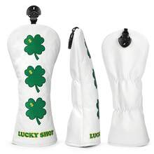 Golf Headcovers Lucky Shot Golf Club Head Covers Advanced Embroidery Premium Leather Driver Headcovers Fairway Wood Covers Hybrid Golf Accessory Fits For All Brand - Multicolor - View 4