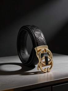 1 pieza Hebilla automática de aleación con letra para hombres. Este cinturón de hombre de 47 pulgadas presenta un diseño único y versátil adecuado para ocasiones de negocios de alta gama. Es una excelente opción para uso diario y de oficina, también es un gran regalo para las fiestas. - Multicolor - Ver 27