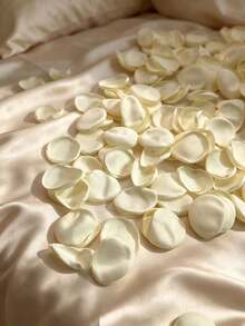 100 pétalos de rosa de seda hechos a mano con bordes con flecos, adecuados para bodas, ceremonias de boda, decoración de fiestas, propuestas, Día de San Valentín - Multicolor - Ver 4