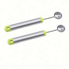 1/2 chiếc muỗng múc dưa bằng thép không gỉ - Muỗng múc trái cây & kem, dụng cụ nhà bếp, tiện dụng cho gia đình và du lịch - Nhiều màu - Xem 10