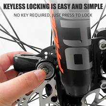 1pc Motorcycle/Bicycle Disc Brake Lock - Anti-Theft Manual Knob Lock, Suitable For Bicycle, Motorcycle, Electric Scooter, Tricycle, Corrosion-Resistant ABS/Zinc Alloy Material, Compact Design, Suitable For Urban Commuters - A - View 4