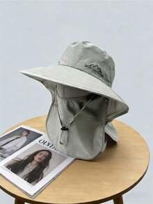 Unisex Wide Brim Bucket Hat With Face & Neck Flap, Breathable Mesh Design, Waterproof Quick-Dry, Adjustable Chin Strap, Suitable For Hiking, Camping, Gardening, Beach, Cycling, Travel And Other Outdoor Activities - A - View 23