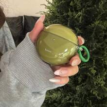 Hộp đựng tai nghe màu xanh lá cây trong suốt, tối giản, phong cách retro, có vòng treo, tương thích với FreeBuds 2/7i/5i, Galaxy Buds 2/Pro 4, thiết kế thanh lịch và đơn giản. - màu xanh lá - Xem 10