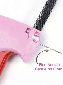 Sewing Gun - Mini Portable Sewing Stapler - Handheld Quick Clothing Repair Tool - Clothing Repair Tool Kit - Label Gun - Includes 6 Needles, 1000 Black Fasteners And 1000 White Fasteners - Portable Mini Label Tool - Multicolor - View 3