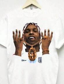 ASAP Rocky T-Shirt, Asap Graphic Tee, Rocky Merch, Rap Shirt, Vintage, Unisex Gift, Concert T-Shirt_1100% Cotton - Blanco - Ver 5
