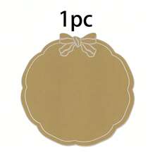1/2/4pcs, Festive Bow Fabric Placemat, Suitable For Wedding Party Table Decoration Placemat, PVC Hot Stamping Placemat Simple Fashion Table Mat, Coffee Machine Mat, Non-Slip Heat Insulation Mat, Suitable For Wedding Parties, Festive Celebrations, Picnic Camping, Birthday Banquet Table Decoration Placemat - Multicolor - View 16