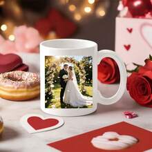 11oz Personalized Photo Mug, Customized Coffee Cup, Personalized Water Bottle, Customized Photo Mug, Personalized Photo, Mom Photo Mug, Mug With Photo And Text, Personalized Photo Coffee Cup, Photo Mug, Customized Name Mug, Perfect Gift For Family And Friends, Suitable For Any Special Occasion, Valentine's Day Gift, Gift For Her, Gift For Him, Gift For Friends, Home Decor, Personalized Gift, Christmas Decor - Multicolor - View 6