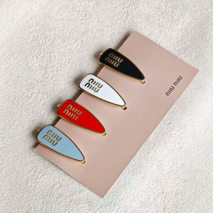 Alloy Hair Clip With English Letters, Drop Clip, Personalized Bangs Clip, Side Fringe Clip, Hair Accessory In Ins Style - Black - View 1