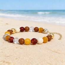 Dây chuyền hạt cườm nhiều màu sắc, dây chuyền ôm sát cổ hạt cườm lớn, trang sức mùa hè đi biển làm quà tặng cho phụ nữ. - Nhiều màu - Xem 7
