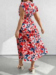 Vestido casual de talla grande para todas las estaciones, tejido ajustado de espesor moderado, ropa de mujer de moda para un estilo diario - 842585 - Ver 2