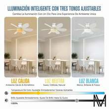 Ventilador 52 Cm Con Aspas Techo Control Remoto 6 Aspas - Tipo de Enchufe A USA (110-127V) - Ver 5