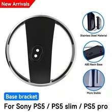 VAORLO Vertical Stand Metal Base Holder For P5 Slim/P5 PRO Game Console, Suitable For P5 Slim P5 Vertical Stand, With Optical Drive/Digital Version Game Console Accessories, Screws Included - View 2