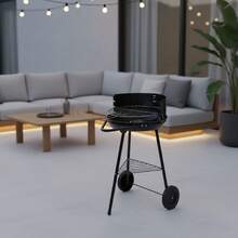 Inde ALGON | Barbacoas de Carbón con Parrilla Zincada, Modelos Redondos, Rectangulares y de Sobremesa en Varios Tamaños, Barbacoas Portátiles para Jardín, Terraza o Camping - Envío GRATIS ✅ Entrega 24/48h a España (península) - Ø41 cm - Ver 5