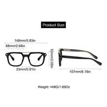 1 chiếc kính bảo hộ CLOUT gọng vuông hai cầu, kính mắt thời trang nam nữ, nhẹ, thích hợp đeo hàng ngày đến văn phòng và dạo phố. - Phi công - Xem 8
