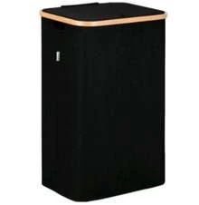 Cestas de ropa sucia - Cesta de lavandería cúbica S003 negra - Ver 10