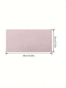 1pc 60cm/90cm Double-Sided Leather Mouse Pad Laptop Office Desk Mat Waterproof Leather Easy Clean Keyboard Mat Mouse Pad - Pink - View 7