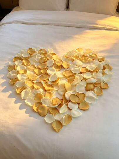 100pcs Handmade Silk Rose Petals With Fringed Edges, Suitable For Wedding, Wedding Ceremony, Holiday Decoration, Proposal, Valentine's Day