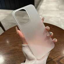 Ốp lưng mờ tối thiểu, tương thích với Apple 16/15/14 Promax, 11/12/13, tất cả các phiên bản XR/7/8 Plus. Nhẹ và chống rơi vỡ, mềm mại, chống nước, chống sốc và chống trầy xước. - Trong sáng - Xem 6