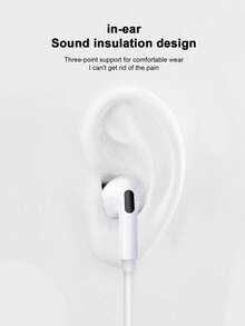 Wired In-Ear Headphones With Type-C Port And Built-In Microphone, Suitable For IOS And Android Devices, Great For Music, Calls And Volume Control. Compatible With IPhone 17 Air 16 15 Pro Max Plus, Pro And Galaxy S25 / S21 / S22 / S23 / S24 / Ultra / Plus / Note 20 / Z Flip / Z Fold / A15 / A16 And More - View 7