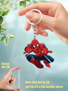 Marvel Spider-Man, Avengers Zinc Alloy Keychain Set, Cute Superhero Keychain, Acrylic Pendant, Small Gift Accessory - Multiple Styles - View 4