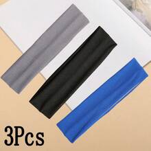1/3pcs Sports Solid Color Headbands, Suitable For Daily Wear - Multicolor - View 19