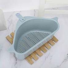 Triangle Kitchen Sink Sponge Holder, Corner Drain Rack, Cup And Vegetable Storage Rack, Large Capacity Drainage Hanging Rack, Sink Filter Basket - View 8